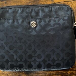 Coach Midnight Blue Signature Tablet Sleeve